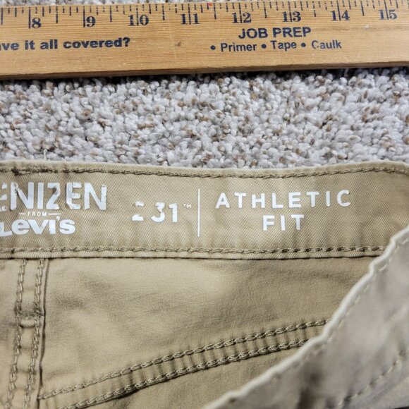 Levis Denizen 231 Athletic Fit Jeans Mens 30X30.5 Tag 30x32 Beige Pants Utility - Picture 2 of 9